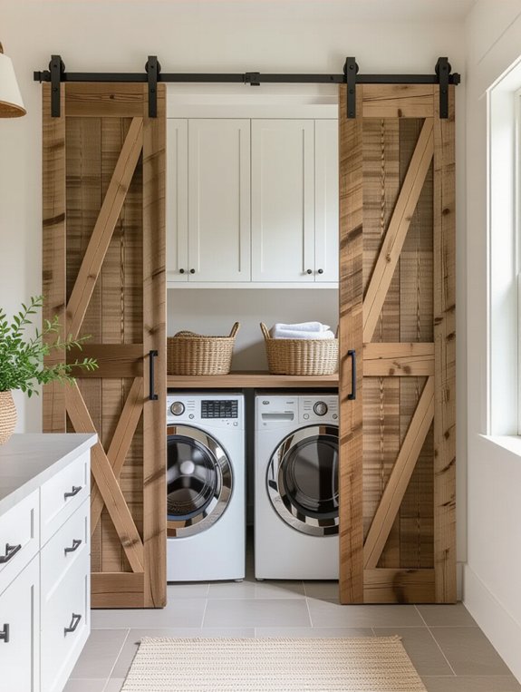 transform laundry with sliding doors