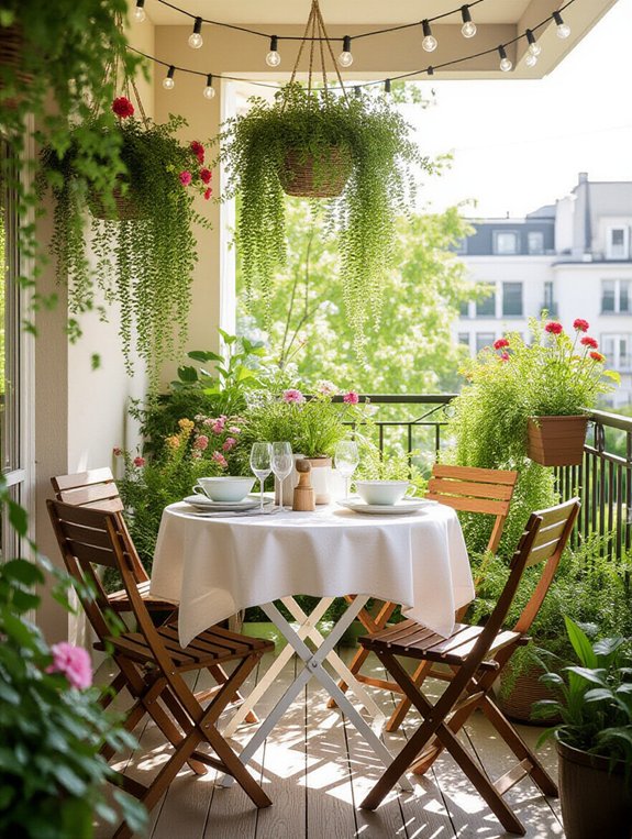 transform small patio dining