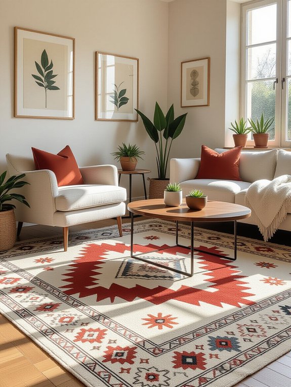 transform space with rugs