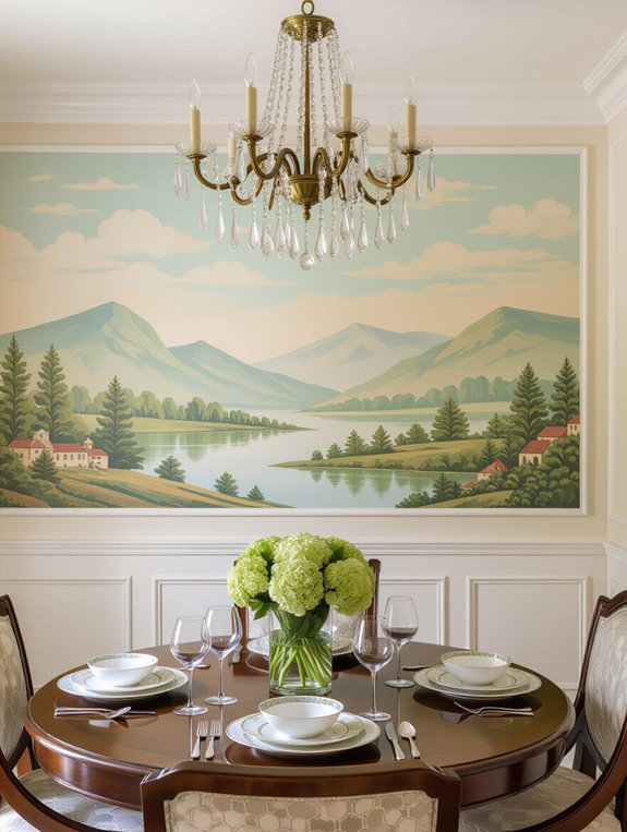 transformative custom dining murals