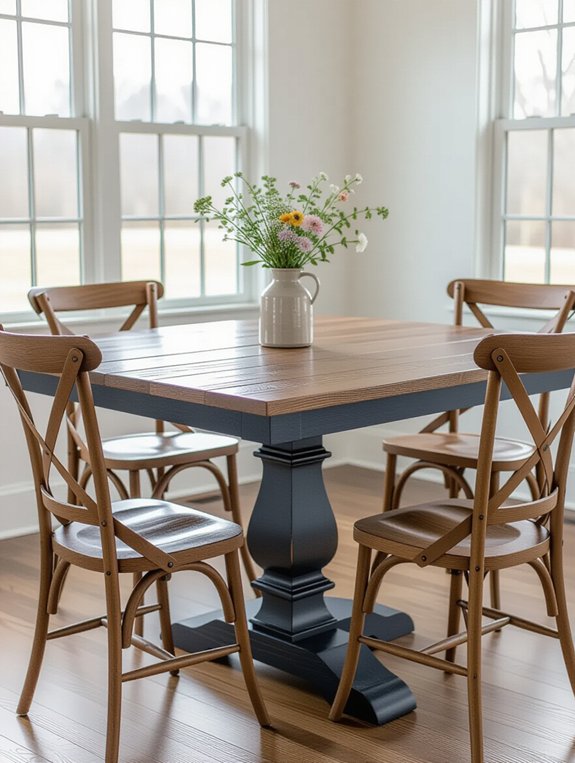 two toned farmhouse table benefits