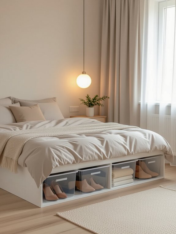 under bed storage organization tips