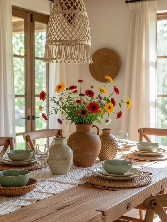 unique artistic dining centerpieces