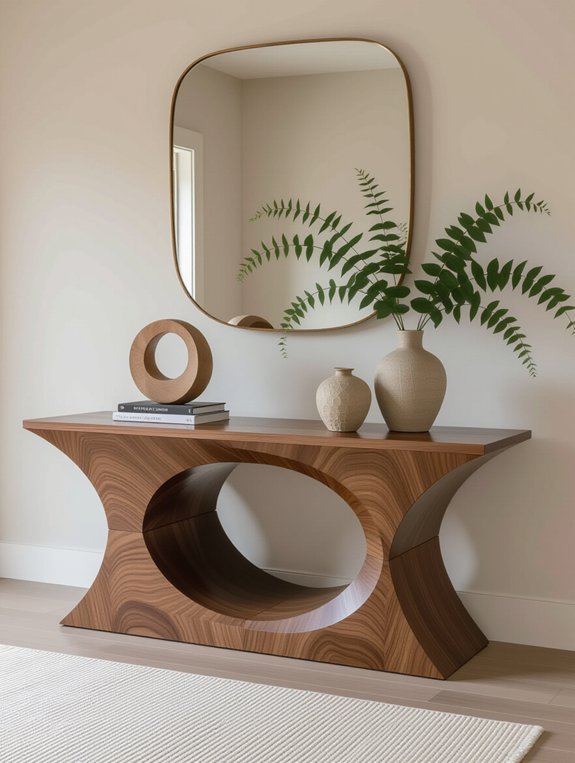 unique console table shapes