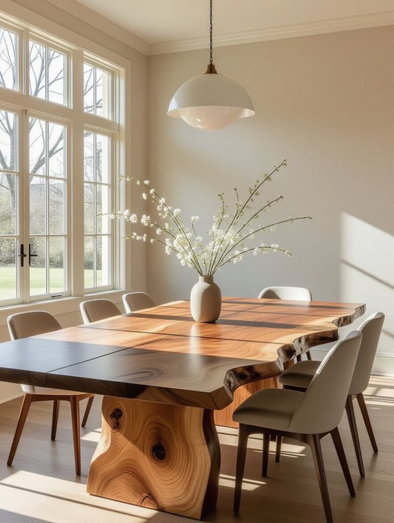 unique natural wood tables