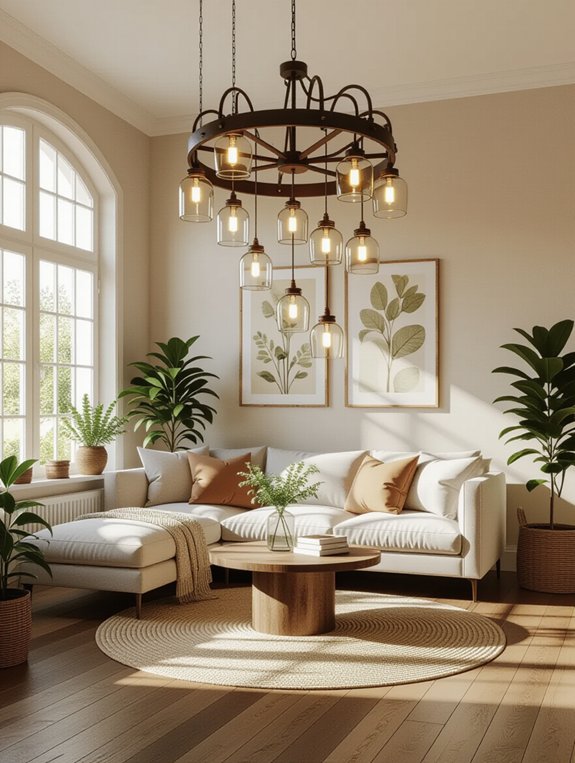 upcycled light fixture creativity