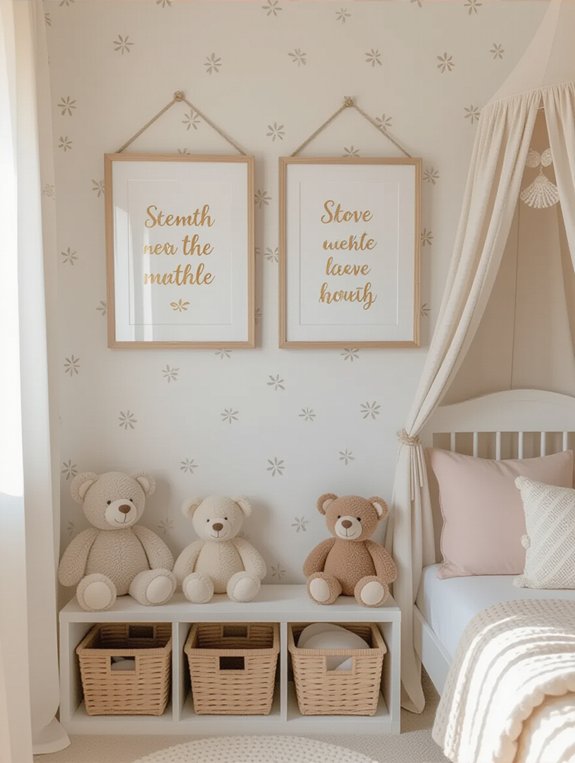 uplifting nursery quote art