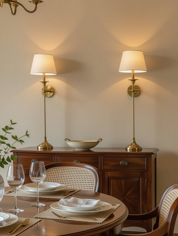 versatile adjustable dining sconces
