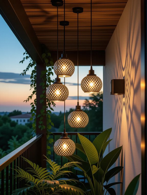 vertical elegance with pendants