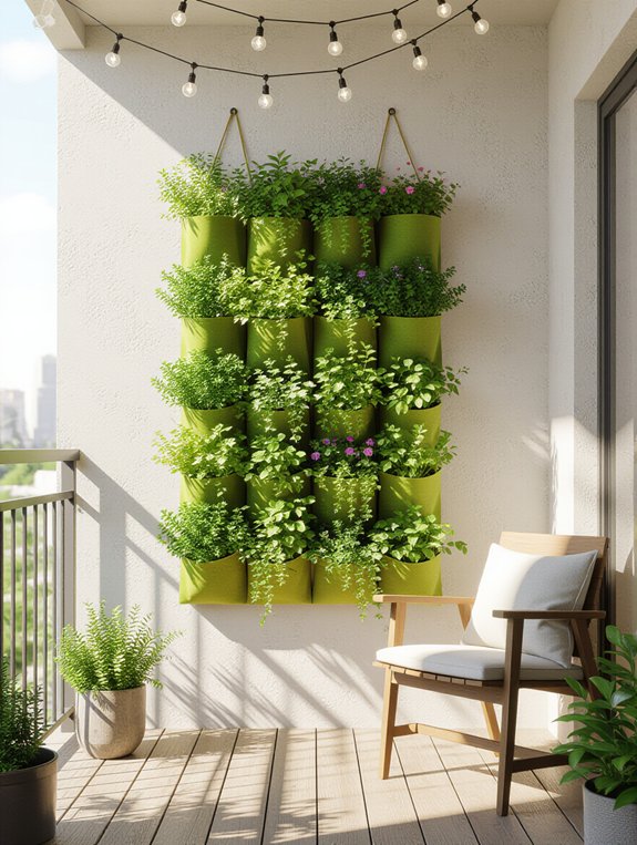 vertical garden pocket ideas