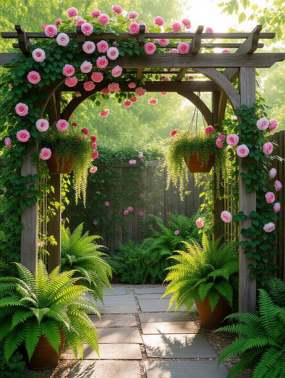 vertical garden support structure