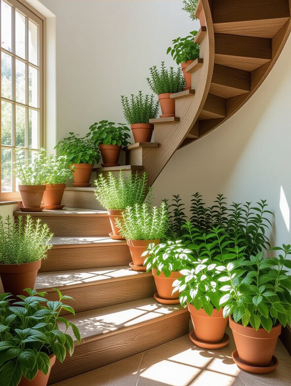 vertical herb garden access