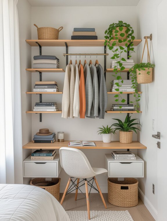 vertical storage with racks