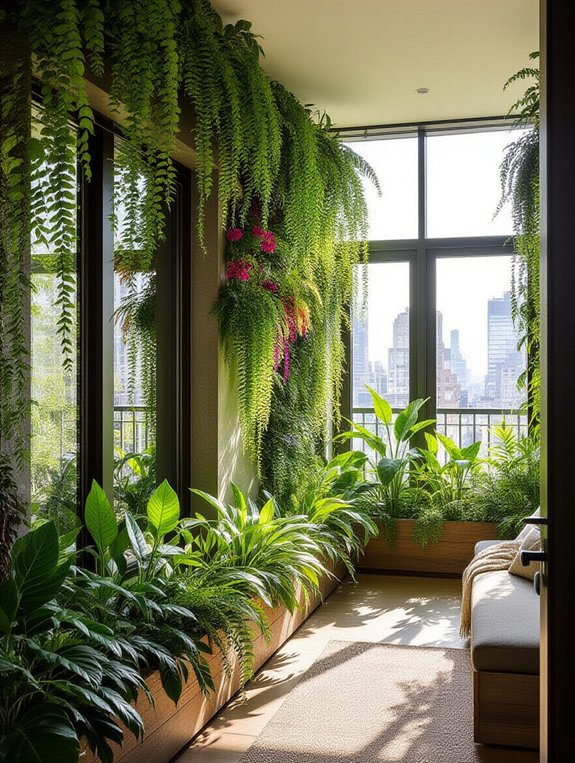 vertical wall plant installations