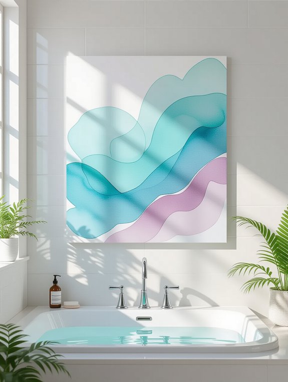 vibrant abstract watercolor decor