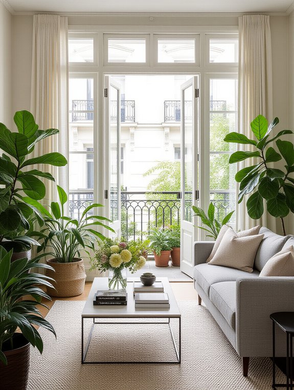 vibrant apartment plant decor