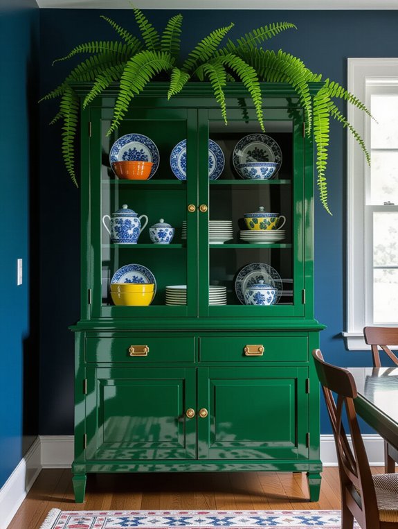 vibrant colors enhance dining