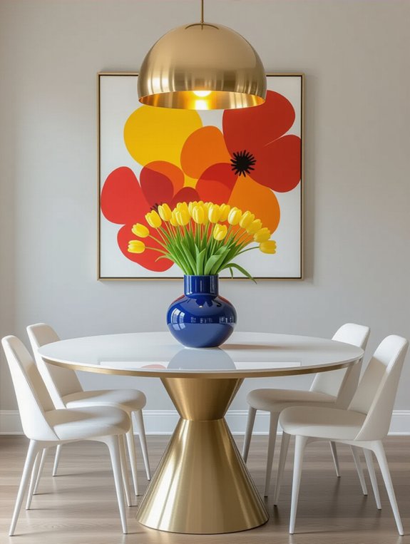 vibrant decor for dining