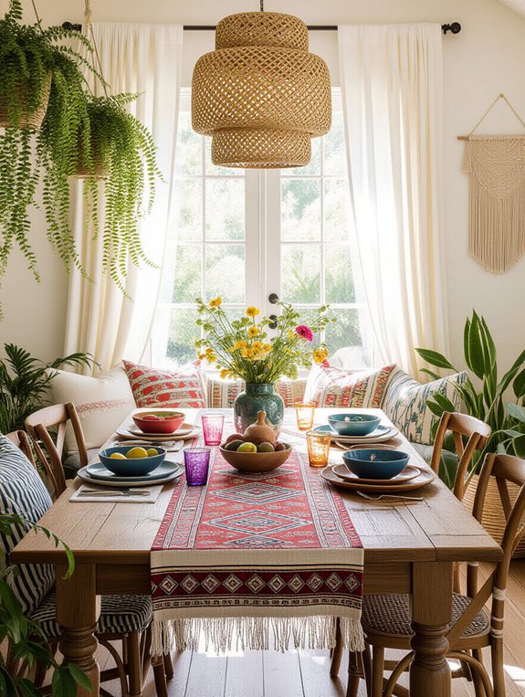 vibrant eclectic dining atmosphere