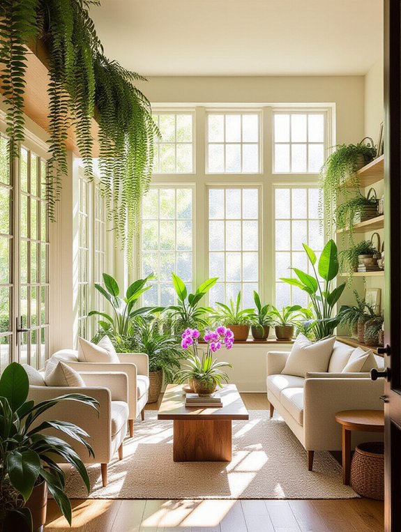 vibrant indoor garden design