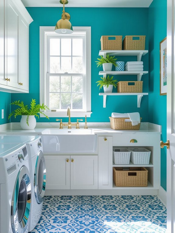 vibrant laundry room ideas