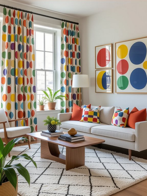 vibrant living room designs