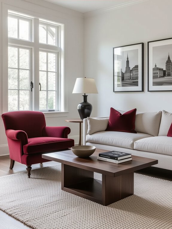 vintage accents enhance warmth