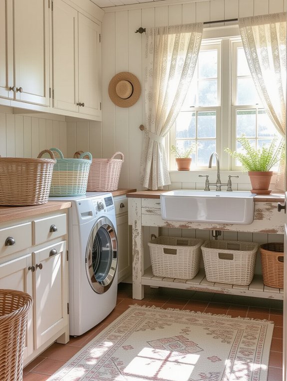 vintage baskets for organization