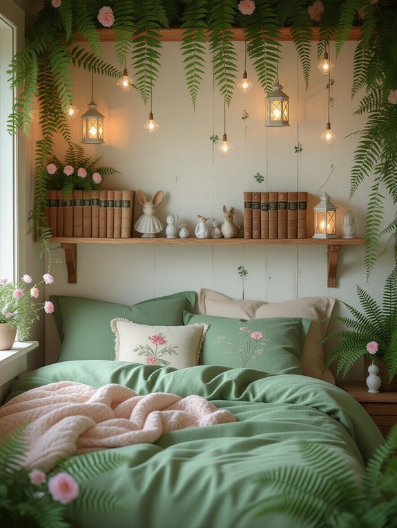 vintage books enhance decor