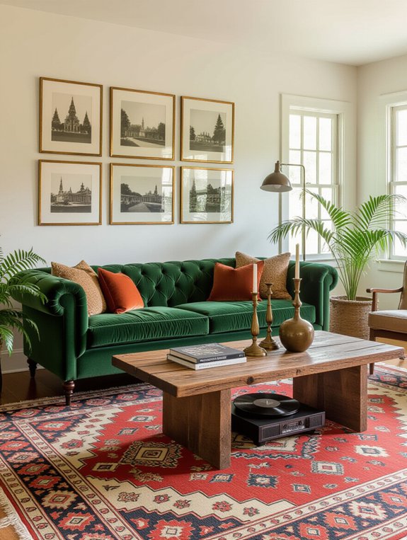 vintage charm and warmth