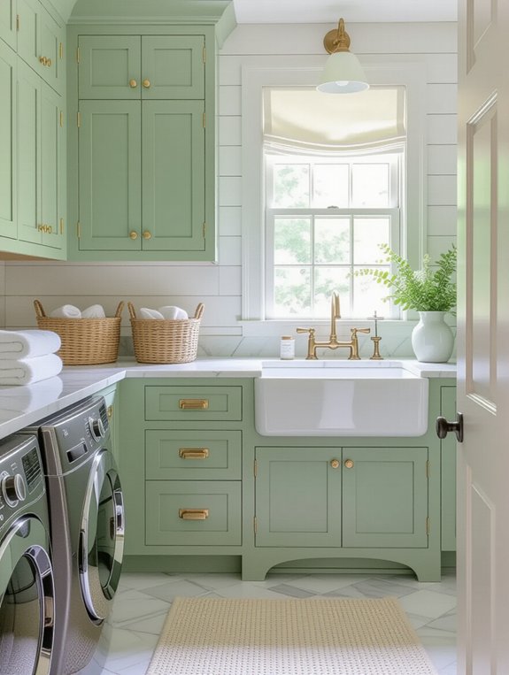 vintage charm in laundry