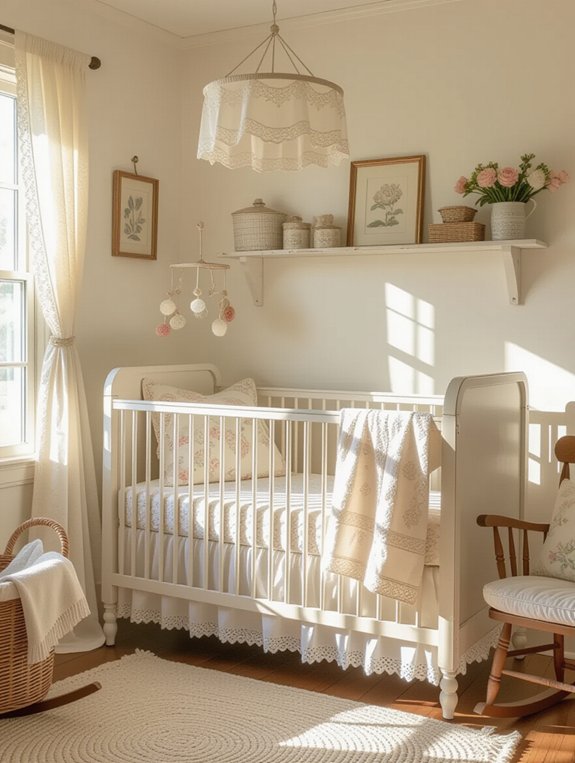 vintage crib nursery charm