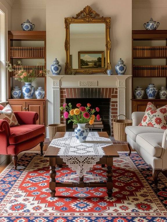 vintage decor enhances charm