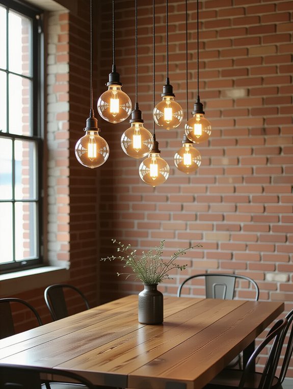 vintage industrial lighting features
