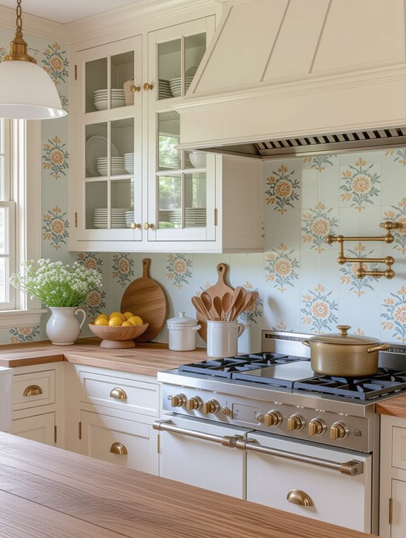 vintage kitchen with distressing