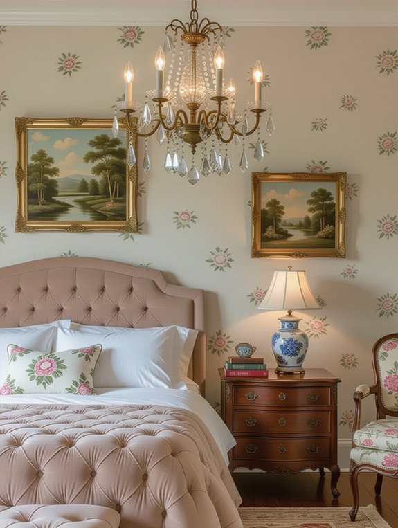 vintage lighting adds character