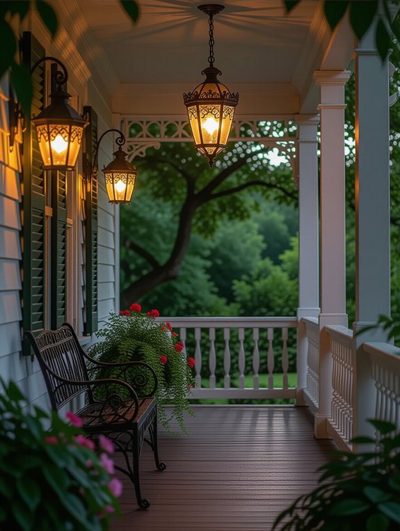 vintage lights create warmth