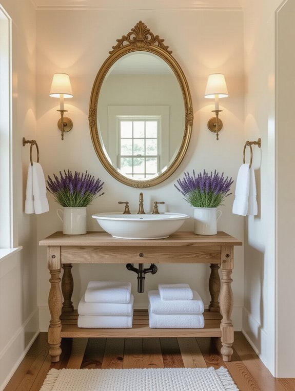 vintage mirrors enhance charm