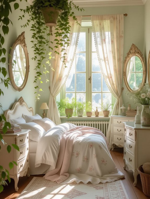 vintage mirrors enhance space