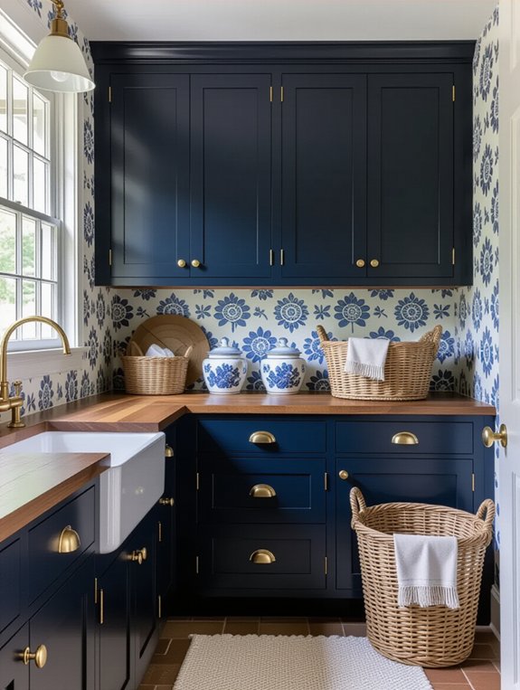 vintage navy laundry charm