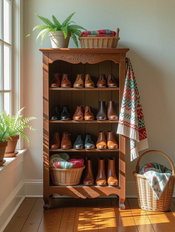 vintage shoe cabinet charm