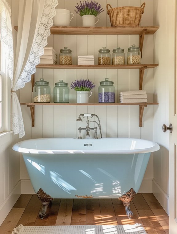 vintage wash tub focal point