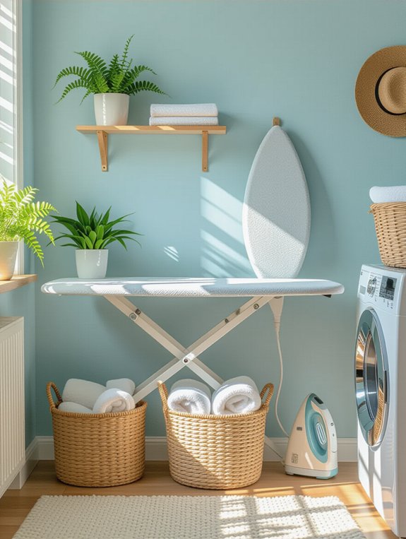 wall mounted ironing board installation