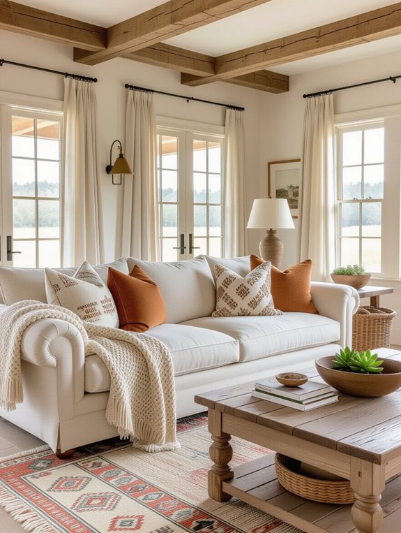 warm and inviting textiles