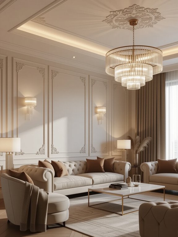 warm inviting cove lighting