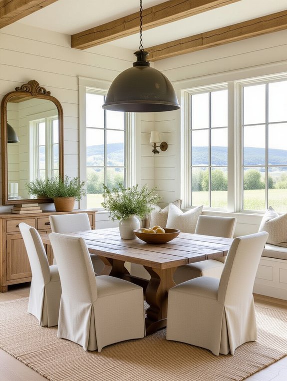 warm inviting dining atmosphere