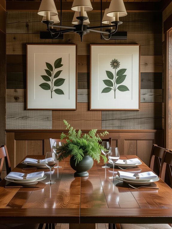 warm inviting dining atmosphere