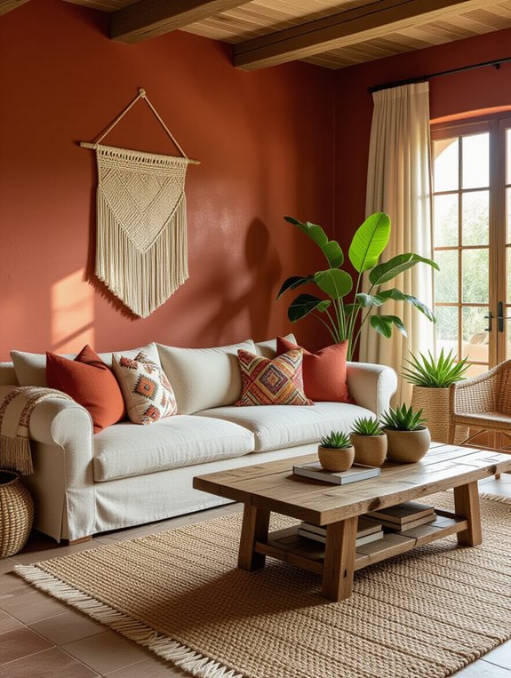 warm inviting earthy tones