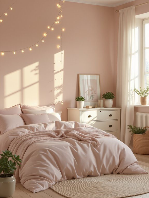 whimsical cozy bedroom lighting