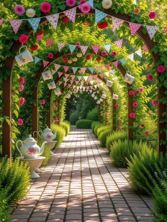 whimsical garden pathway markers